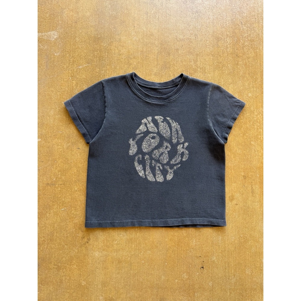 Brandy Melville New York City Black Faded Graphic Baby T-Shirt Women's Small